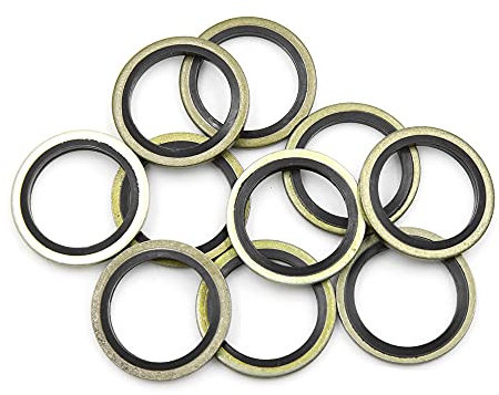 sourcing map 10stk. Ölablassschrauben Dichtungsring Dichtring 20mm ID. 28mm AD. für Auto