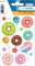 HERMA 15517 Aufkleber Lutscher Glitzer klein groß, 14 Stück, Donut Sticker mit Lolli Lillipop Sterne Motiv, Kinder Etiketten für Fotoalbum Tagebuch Poesiealbum Scrapbooking Geburtstag Deko Briefe DIY