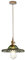 LFsem Simple Lampe Suspension Vintage En Laiton Avec Luminaire En Verre Suspension E27 Loft Luminaire Suspendu pour Chambre Restaurant Café (Vert)