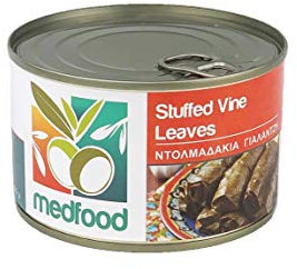 Traditional Hand Stuffed Vine Leaves - Dolmades - Dolmadakia 400g Tin - Vineleaves Stuffed with Rice and Herbs
