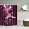 FANSU Duschvorhang Anti-Schimmel, 3D Drucken 100% Polyester Bad Vorhang Wasserdicht Anti-Bakteriell mit C-Form Kunststoff Haken mit 12 Ringe für Badzimmer (Faultier,180x200cm)