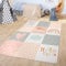 TT Home Teppich Kinderzimmer Kinderteppich Spielmatte Babymatte Modern Jungs Mädchen, Farbe: Pink, Größe:80x150 cm