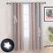 Sedefen Rideaux Occultants Thermique Isolant Anti Froid Rideaux Occultants étoiles Design pour Salon,Chambre,Chambre d'enfants,1 Panneau,L 132 x H 240 cm,Gris Rose