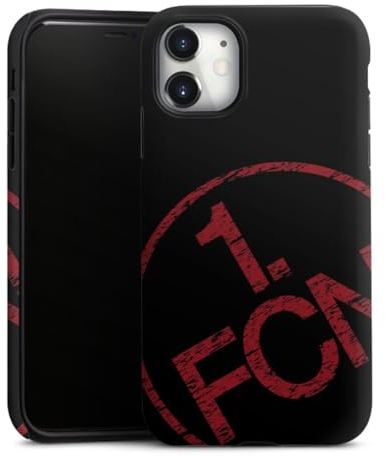 Panzer Handyhülle kompatibel mit Apple iPhone 11 robuste Outdoor Hülle Schutzhülle matt Fanartikel 1. FCN Textur