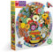 eeBoo PZFPRB Lila 500 Teile Purple Bird and Blumen Puzzle AUS, Mehrfarbig