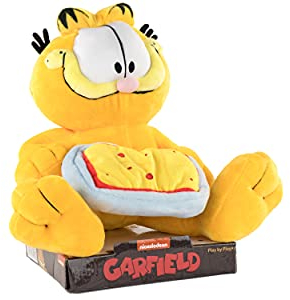 Garfield Lasaña Peluche 23cm con Peana - Calidad Super Soft