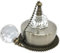 Dalton Electrical Accessories Antique Brass Ceiling Pull Switch with Crystal Ball Pull Chain for Bathroom, Bedroom, 1 or 2 Way Compatible