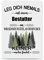 Berufe Blech-Schild - Leg dich niemals mit einem Bestatter an - Lustiges Geschenk Büro, Job, Arbeit, Kollegen, Freunde, Metall-Poster - Querformat A6