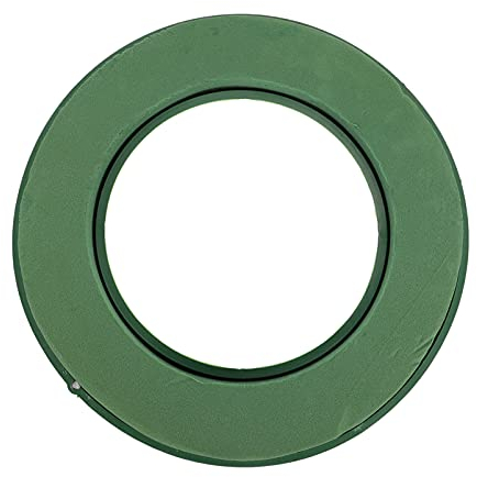 Yardwe 11.2 inch wet floral foam ring with suction cup plastic flower holder for wedding car decoration florist supplies suitable for podium and event use