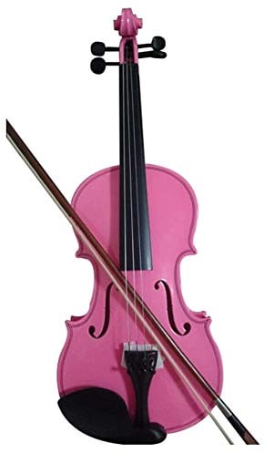Violine Anfänger Set Akustische Geige Der Schüler Voll 1/8 Ahornfichte Mit Gehäuse Bogen Rosin Rosa Farbe