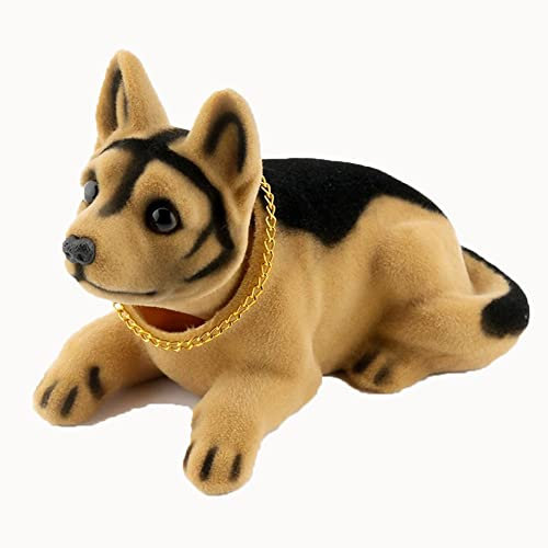 JAWSEU Bobbing Head Wackeldackel Ornaments, Auto-Dekoration Wackelkopf-Ornament Hund, Schüttelt den Kopf Hundedekoration Deko Figur, Mini Wackelkopf Spielzeug Für Auto-Dekoration