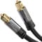 KabelDirekt - 2x TOSLINK-Kabel, Optisches Audiokabel - 1 m Kurz - Glasfaserkabel für Soundbar, Stereoanlage, Verstärker, Heimkino, Xbox One/PS4 (Digitales S/PDIF-Kabel)