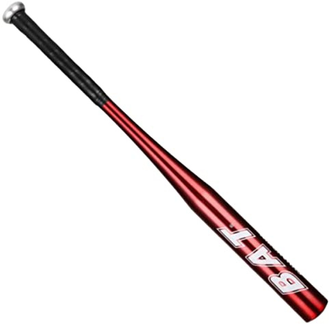 Batte de Baseball Aluminium 34 Pouces 86cm Rouge Batte Base-Ball Métal Antidérapante Adulte Pro Léger pour Exercice Joueurs Jeu Homme Femme 86 de Longueur Solide à la Mode