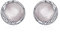 YONFQE Round Stud Earrings Sterling Silver Round Rose Quartz Stud Earrings Jewelry Gift for Women, Sterling Silver, No Gemstone