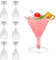 36 Pack Plastic Martini Glasses, 210ml Clear Party Cocktail Glasses Reusable Dessert Shooters Drinkware for Champagne, Mocktail, Margarita, Christmas Wedding Birthdays