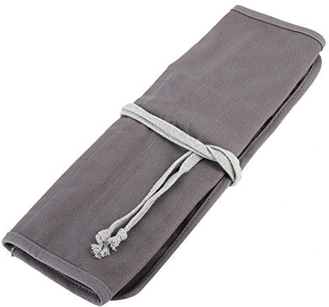 Dekaim Sac de Pinceau de Toile,Grande capacité Pinceau récepteur,Gouache Peinture à l'huile Pinceau Rideau pour Stylo à Dessin Aquarelle Peinture à l'huile Pinceau de Maquillage