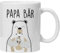 Tasse mit Spruch, Papa Bär, Weihnachtstasse lustige geschenke, kaffeetasse, Vatertag - Vatertagsgeschenk - Geburtstag - Beste Papa- Geschenk - Papaspruch