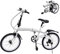 ERnonde 20 Zoll Erwachsene Faltrad, Klappfahrrad 6-Gang Doppel V-Bremse Fahrrad, Höhenverstellbar Klapprad Camping City Bike Gift Weiß