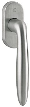 HOPPE Fenstergriff Verona Fensterolive 32-42 mm Edelstahl F69 Secu E0800/US956