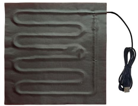 Tioheam Travel Heating Pad | 5V Hand Feet Warmer USB Heating Film | Foldable Winter Cushion, Waterproof Heat Pad Heating Film for Shoulders, Back, Neck