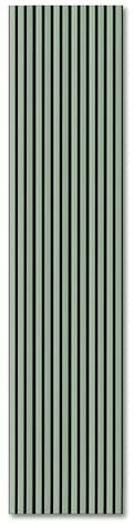 KAISER plastic® Akustikpaneele | Farbe: Pastellgrün | Wandpaneele in verschiedenen Formaten | Lamellenwand in Pastellfarbe | moderne Wandverkleidung (120 x 60 cm)
