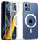 ORETECH Magnetic Case for iPhone 12 Case & iPhone 12 Pro Case, [Compatible with Magsafe] [2 x Glass Screen Protector] [Not Yellowing] Slim Shockproof Protection Matt Frosted Back Cover -Frost Clear