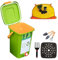 Compostera con Grifo Compostera Domestica Fácil de Limpiar con APA Selladora Cubo Basura Organica,Style3(15L)-1Set
