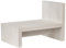 Meubletmoi Mesita de noche asimétrica original acabado decoración madera de cerezo blanqueada - Diseño minimalista - Bronx 4358