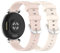 Pheant Sportarmband Kompatibel mit Garmin Lily 2 Armband Silikon Ersatzarmband für Damen, Beige Rosa