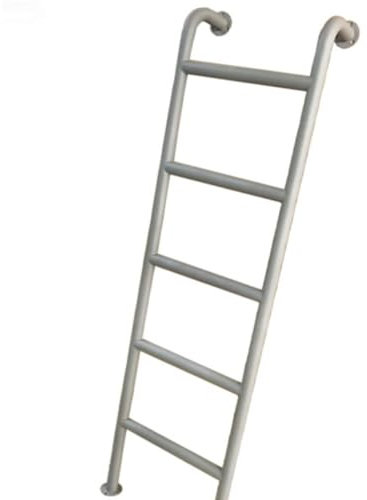 Metall-Leiter für Hochbetten, Wandmontage, Industrie-Stil, Stahlrahmen, Eingang, Egress-Schlafsaal, Bettleiter für Decken, Steppdecken, Handtücher, Schals, rustikal (Größe: 120 cm)