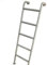 Metall-Leiter für Hochbetten, Wandmontage, Industrie-Stil, Stahlrahmen, Eingang, Egress-Schlafsaal, Bettleiter für Decken, Steppdecken, Handtücher, Schals, rustikal (Größe: 120 cm)
