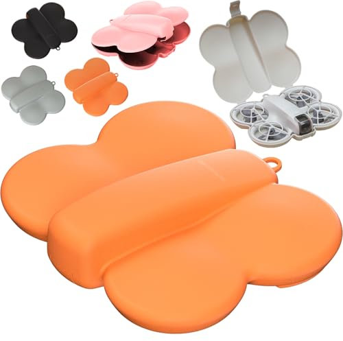 Honbobo Custodia per DJI Neo, Plastica Scatola di immagazzinaggio, Custodia protettiva Rigida Compatta Custodia da trasporto Accessori per DJI Neo, Anti-collisione Anti-graffio (Orange)
