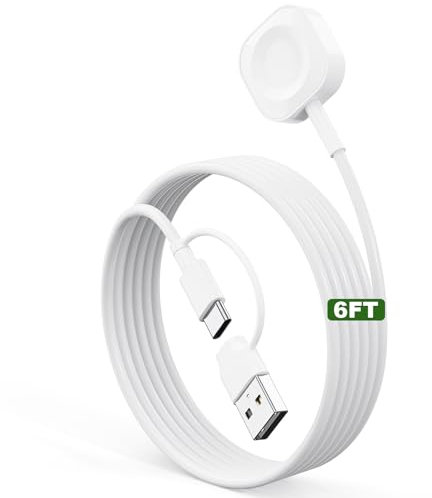 Quanlex iWatch Charger Cable, [MFi Certified] Wireless Apple Watch Fast Charger Magnetic Charging Cable, USB A USB C, Compatible with Apple Watch Series 10/9/8/7/6/5/4/3/2/SE/Ultra