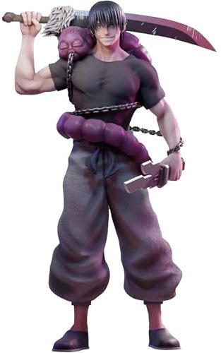 JJK Fushiguro Toji Figuren,22cm JJK Anime Figur,JJK Merch Anime Charakter Modell, Stehende Position Action Figur,Desktop Ornamente Model Collection für Anime-Fans Geschenk
