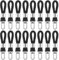 ROTKUSZ 16 Stück Handtuchklammern, Aufhänger für Handtücher, Handtuch Klammern, Handtuch Aufhänger, Handtuchclips mit Schlaufen, Handtuchhalter Clips, Geschirrtücher Haken Set für Kücher, Bad, Balkon