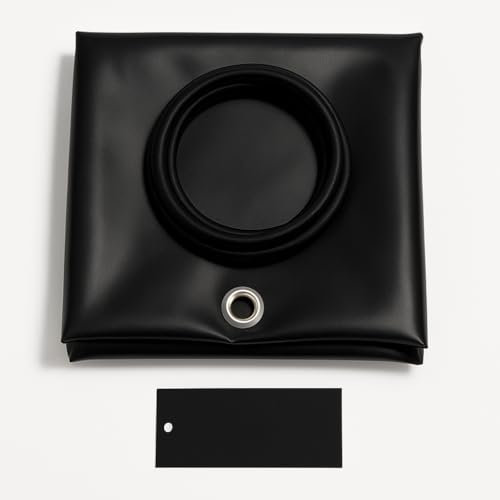 Bâche de Remorque Erde First 230 – 231x135x10 cm – PVC 640g/m² Étanche & Anti-UV – Housse Haute Résistance avec Oeillets et Sandow – Fabrication Française - Plusieurs Coloris Disponible. (Noir 9005)