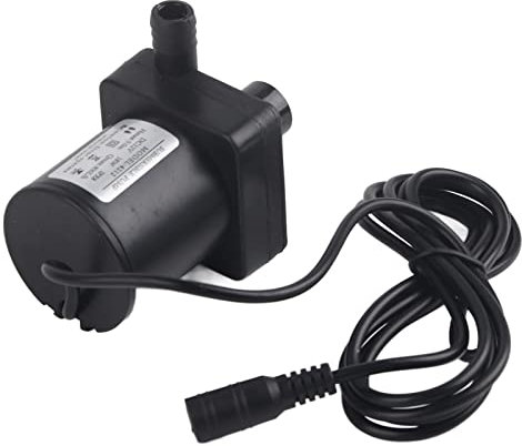 DC Submersible Pump, Mini Silent Brushless Motor 12V 18W, 800L/h for Pools Pond Aquarium, Hydroponics with Mechanical Transmission Device, Aquaponics, Garden Fountain, Cooling