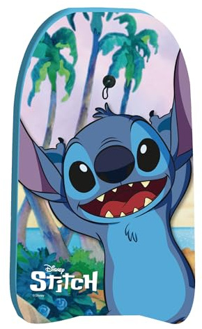 Arditex Stitch Disney großes Schwimmbrett – 80 x 46 x 5 cm – mit Seil, Sicherheitsgurt, leichter EPS-Schaumstoff, ergonomische Form, ideal für Wellen und Pool – Blau