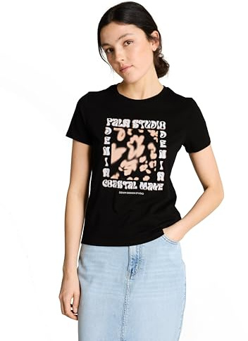 TOM TAILOR Denim Damen 1050514 T-Shirt mit Print