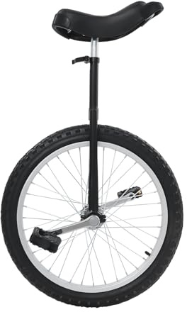 Bdneygtyr 20 Zoll Einrad für Erwachsene und Jugendliche, Robustes Unicycle mit Rutschfestem Reifen, Höhenverstellbarem One Wheel Sitz für Balance-Training und Fitness