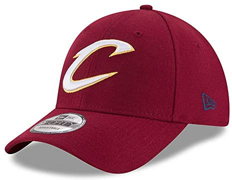 New Era Men's NBA The League Cleveland Cavaliers Baseball Cap, Red (Maroon), One Size