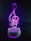 Musiknote Lampe 7 Farben LED Nachtlichter Schlafzimmer Büro Dekoration Lichter für männliche weibliche Musikfans