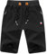 Tansozer Kurze Hose Herren Shorts Sommer Jogginghose Kurz Baumwolle Gym Sweat Shorts Herren Sport (Schwarz,XL)