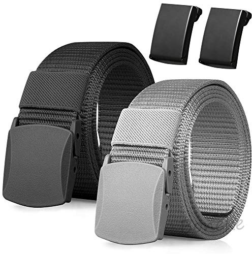 Boneke Nylon Gürtel, Herren Gürtel mit plastikschnalle für Arbeit & Outdoor | Verstellbarer Gürtel Schnell durch die Flughafen sicherheit, Metalls + Kunststoff Schnall, Taktischer gürtel