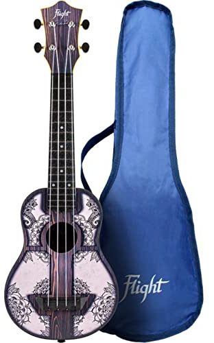 Flight Ukeleles TU40 ABS Soprano Travel Ukulele - Mandala