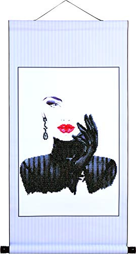 DIAMOND DOTZ Painting Kit: Scroll Lady in Black, 41.4 x 61.2cm