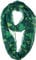 VIVIAN & VINCENT Damen-WeihnachtsSchal, weich, leicht, elegant, durchsichtig, Infinity-Schal Green Xmas Tree