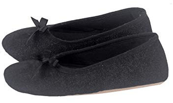 Legou Ballerina da donna in microspugna, con trattamento anti-umidità, Bambini Neri, 40.5 EU