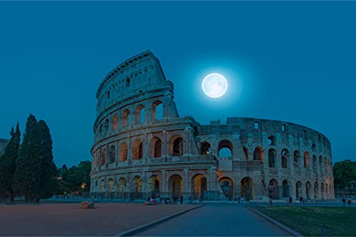 Muralo Vlies Fototapete 104 x 70,5 Stadt Rom Italien Tapete Architektur Kolosseum Kultur Antik Wohnzimmer Schlafzimmer Wandbilder XXL Wand Br. 104 cm x Hö. 70,5 cm