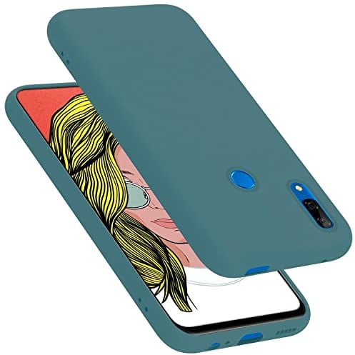 Cadorabo Hülle kompatibel mit Huawei P SMART Z / Y9 Prime 2019 / Enjoy 10 Plus Hülle Silikon Handyhülle für P SMART Z / Y9 Prime 2019 Case aus flüssigem Silikon- Schutzhülle - Liquid GRÜN